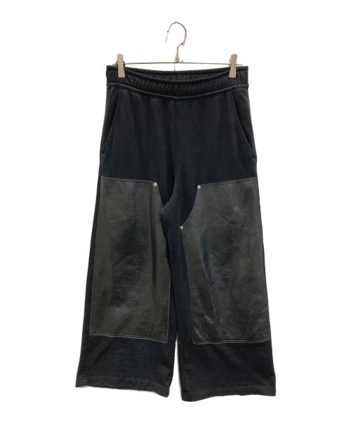 JOHN LAWRENCE SULLIVAN（ジョン ローレンス サリバン）JOHN LAWRENCE SULLIVAN (ジョン ローレンス サリバン) LEATHER PATCH SEWAT ブラック サイズ:Mの古着・服飾アイテム