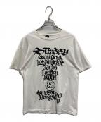stussy×ROSTARRステューシー×）の古着「WORLD TOUR TEE」｜ホワイト