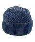 MATSUFUJI (マツフジ) Jacquard Knit Hat ネイビー×グレー：7000円