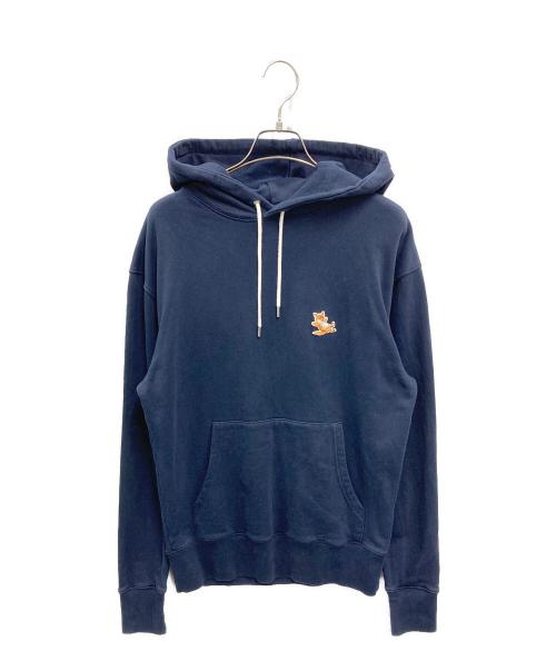 maison kitsune（メゾンキツネ）MAISON KITSUNE (メゾンキツネ) Chillax Fox パーカー ネイビー サイズ:Mの古着・服飾アイテム