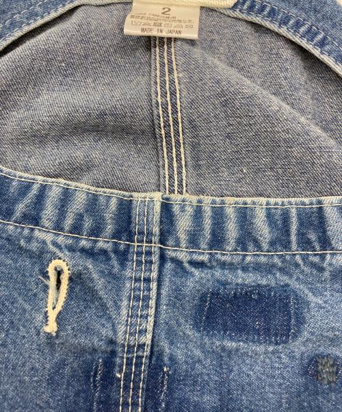 Dickies（ディッキーズ）Dickies (ディッキーズ) MADE by sunny side up (メイド バイ サニーサイドアップ) リメイクデニムオーバーオール インディゴ サイズ:2の古着・服飾アイテム