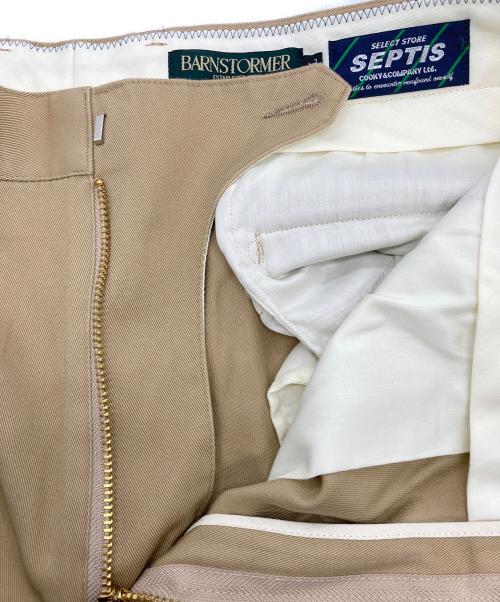Barnstormer（バーンストーマー）BARNSTORMER (バーンストーマー) SEPTIS (セプティズ) 別注ツータック チノショーツ ブラウン サイズ:Lの古着・服飾アイテム