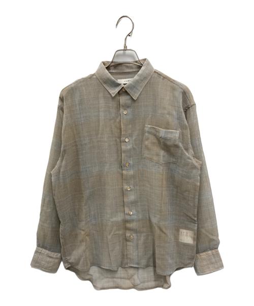 jieda（ジエダ）Jieda (ジエダ) CHECK SHIRT グレー サイズ:1の古着・服飾アイテム