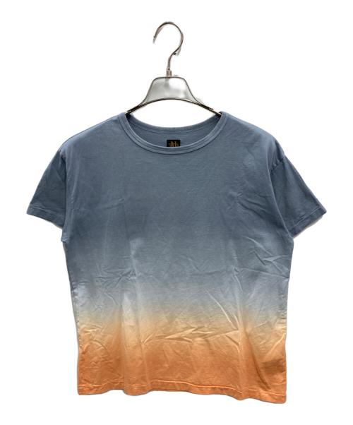 BATONER（バトナ―）BATONER (バトナ―) GRADATION T-SHIRT ブルー×オレンジ サイズ:1の古着・服飾アイテム