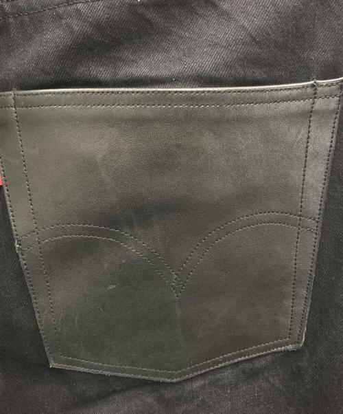 LEVI'S（リーバイス）LEVI'S (リーバイス) eYe COMME des GARCONS JUNYAWATANABE MAN (アイ コム デ ギャルソン ジュンヤ ワタナベ マン) 503ポケットレザーパンツ ブラック サイズ:Mの古着・服飾アイテム