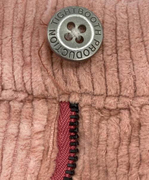 TIGHTBOOTH PRODUCTION（タイトブースプロダクション）TIGHTBOOTH PRODUCTION (タイトブースプロダクション) コーデュロイパンツ ピンク サイズ:Mの古着・服飾アイテム