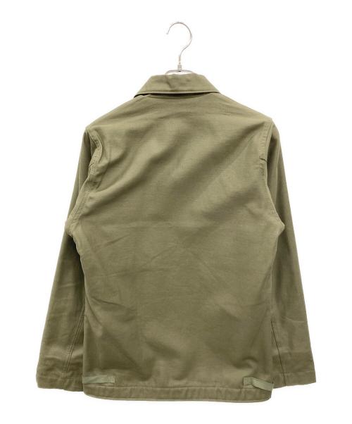 HOUSTON（ヒューストン）HOUSTON (ヒューストン) A-2 デッキジャケット カーキ サイズ:36Rの古着・服飾アイテム