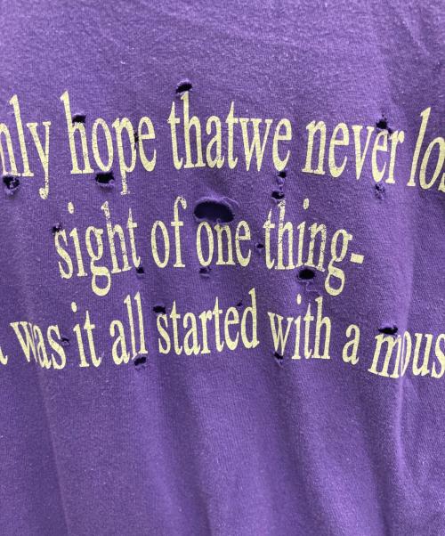 BOWWOW（バウワウ）BOWWOW (バウワウ) SMASHING MOUSE L/Sカットソー パープル サイズ:記載なしの古着・服飾アイテム