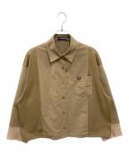 FRED PERRY×RAY BEAMSフレッドペリー×レイ ビームス）の古着「別注 シアー シャツ」｜ブラウン