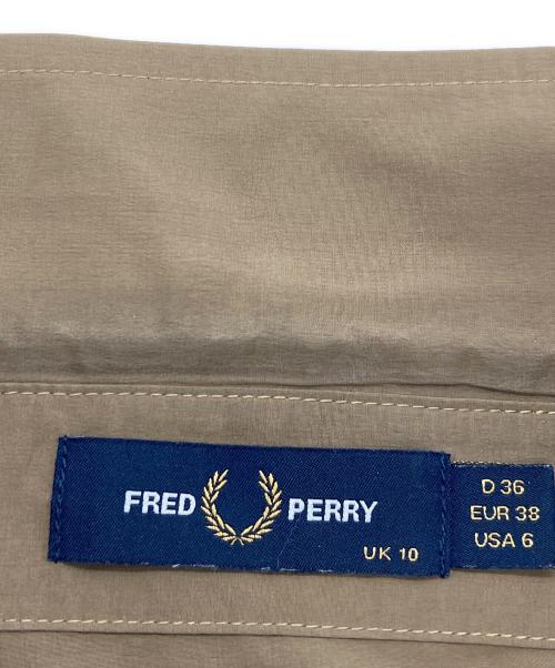 FRED PERRY（フレッドペリー）FRED PERRY (フレッドペリー) RAY BEAMS (レイ ビームス) 別注 シアー シャツ ブラウン サイズ:UK10の古着・服飾アイテム