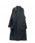 s'yte（サイト）の古着「SHIWANOARU POLYESTER STRETCH TWILL BIG TRENCH CARGO POCKET COAT」｜ブラック