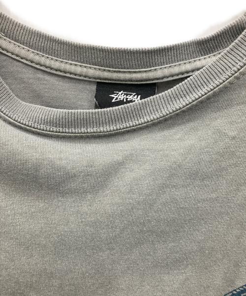 stussy（ステューシー）stussy (ステューシー) L/S バックプリントTシャツ カーキ サイズ:Mの古着・服飾アイテム