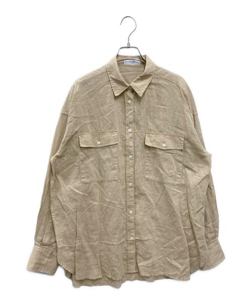 SLOBE IENA（スローブ イエナ）SLOBE IENA (スローブ イエナ) リネンコットンダブルポケットシャツ ベージュ サイズ:FREEの古着・服飾アイテム