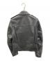 Rags McGREGOR (ラグスマックレガー) DOUBLE RIDER'S LEATHER JACKET ブラック サイズ:M：35000円