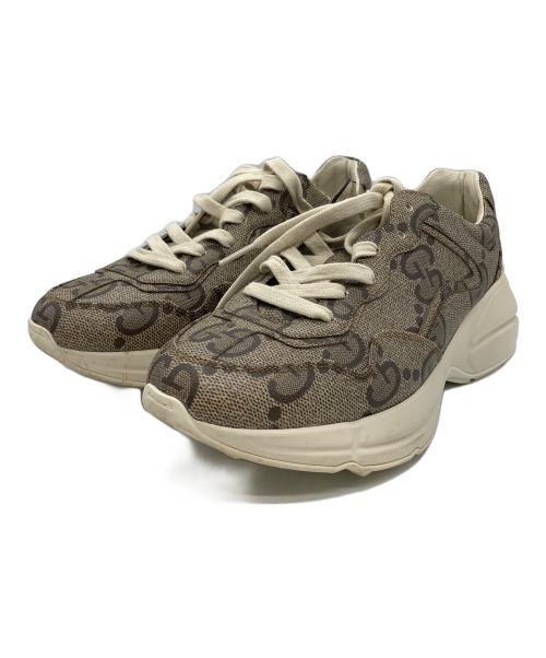 GUCCI（グッチ）GUCCI (グッチ) 100ライトンスニーカー ベージュ サイズ:SIZE 38 1/2の古着・服飾アイテム