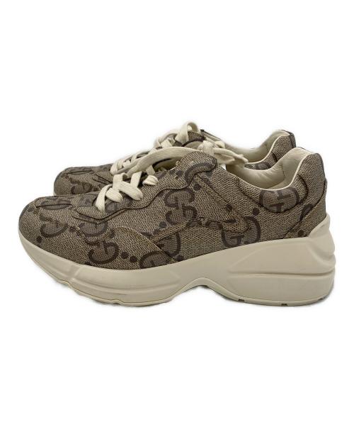 GUCCI（グッチ）GUCCI (グッチ) 100ライトンスニーカー ベージュ サイズ:SIZE 38 1/2の古着・服飾アイテム