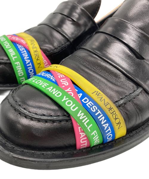 J.W.ANDERSON（ジェイダブリューアンダーソン）J.W.ANDERSON (ジェイダブリューアンダーソン) Elastic Loafers ブラック サイズ:SIZE 39の古着・服飾アイテム