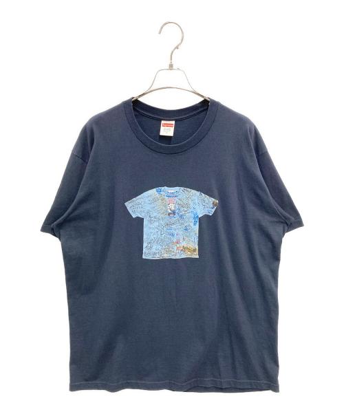 SUPREME（シュプリーム）Supreme (シュプリーム) First Tee ネイビー サイズ:Lの古着・服飾アイテム