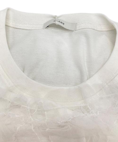 CLANE（クラネ）CLANE (クラネ) TULLE VEST LAYERED TOPS ホワイト サイズ:2 未使用品の古着・服飾アイテム
