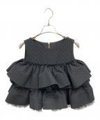 shellerシェリエ）の古着「BLOOM cotton lace tops」｜ブラック