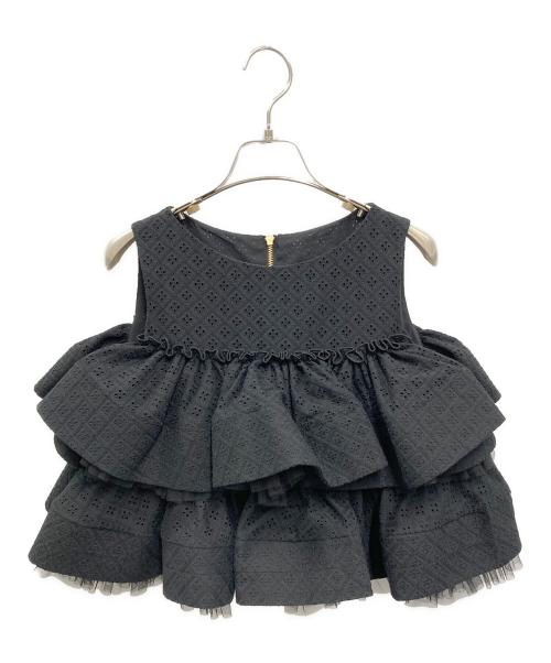 sheller（シェリエ）sheller (シェリエ) BLOOM cotton lace tops ブラック サイズ:FREE 未使用品の古着・服飾アイテム