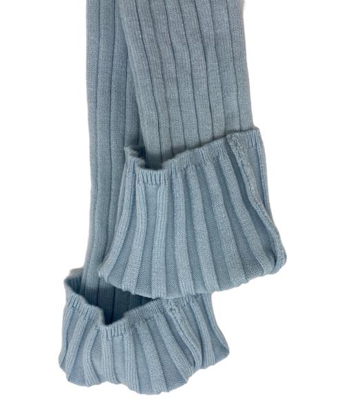 roughlow（ラフロー）roughlow (ラフロー) slash knit ブルー サイズ:FREEの古着・服飾アイテム