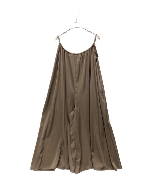 CHAOS（カオス）CHAOS (カオス) モーラサテンキャミオールインワン ブラウン サイズ:FREEの古着・服飾アイテム