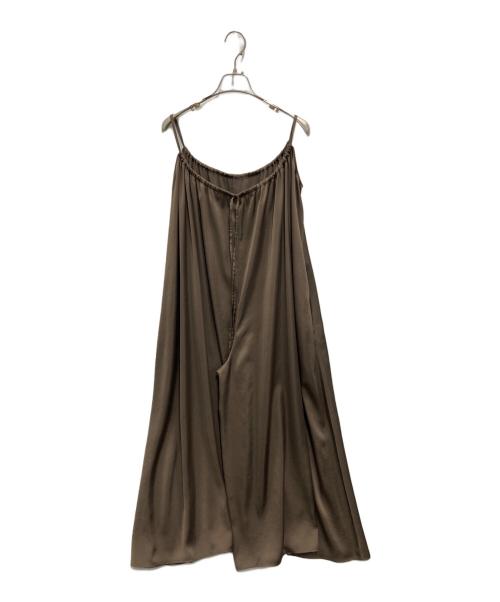 CHAOS（カオス）CHAOS (カオス) モーラサテンキャミオールインワン ブラウン サイズ:FREEの古着・服飾アイテム