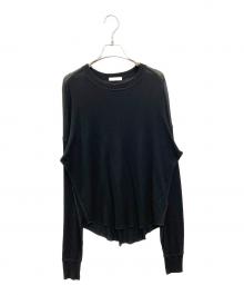 EVERYDAY I LIKE.×Deuxieme Class（エヴリデイ アイ ライク）の古着「New Sheer Waffle Tシャツ」｜ブラック