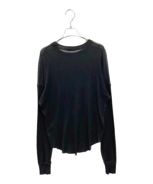 EVERYDAY I LIKE.（エヴリデイ アイ ライク）EVERYDAY I LIKE. (エヴリデイ アイ ライク) Deuxieme Class New Sheer Waffle Tシャツ ブラック サイズ:FREEの古着・服飾アイテム