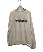 L'appartement×Americanaアパルトモン×アメリカーナ）の古着「WEEKEND LONG SLEEVE TEE」｜グレー
