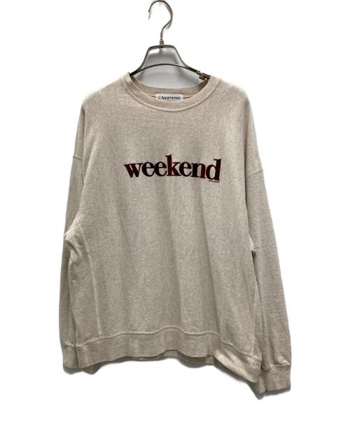 L'appartement（アパルトモン）L'Appartement (アパルトモン) Americana (アメリカーナ) WEEKEND LONG SLEEVE TEE グレー サイズ:記載なしの古着・服飾アイテム
