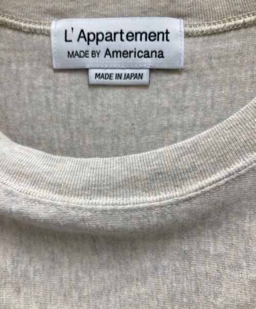 L'appartement（アパルトモン）L'Appartement (アパルトモン) Americana (アメリカーナ) WEEKEND LONG SLEEVE TEE グレー サイズ:記載なしの古着・服飾アイテム