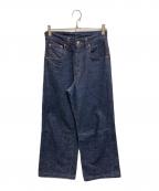 FULLCOUNTフルカウント）の古着「Women's Oxford Baggy Denim Raw」｜インディゴ