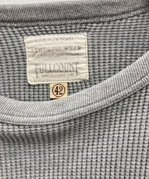 FULLCOUNT（フルカウント）FULLCOUNT (フルカウント) Heavyweight Waffle Longsleeve T Shirt グレー サイズ:42の古着・服飾アイテム