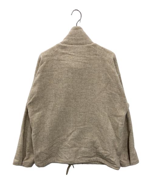 AURALEE（オーラリー）AURALEE (オーラリー) WOOL HAIRLINE LIGHT TWEED ZIP BLOUSON ベージュ サイズ:3の古着・服飾アイテム