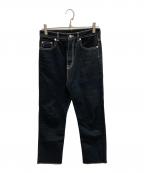 N°21 numero ventunoヌメロヴェントゥーノ）の古着「ステッチデニムパンツ」｜ブラック