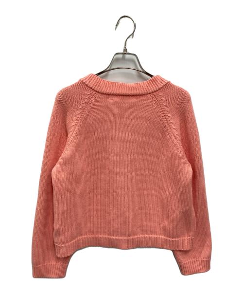 DEMY BY DEMYLEE（デミー バイ デミリー）DEMY BY DEMYLEE (デミー バイ デミリー) コットンVネックカーディガン ピンク サイズ:Sの古着・服飾アイテム