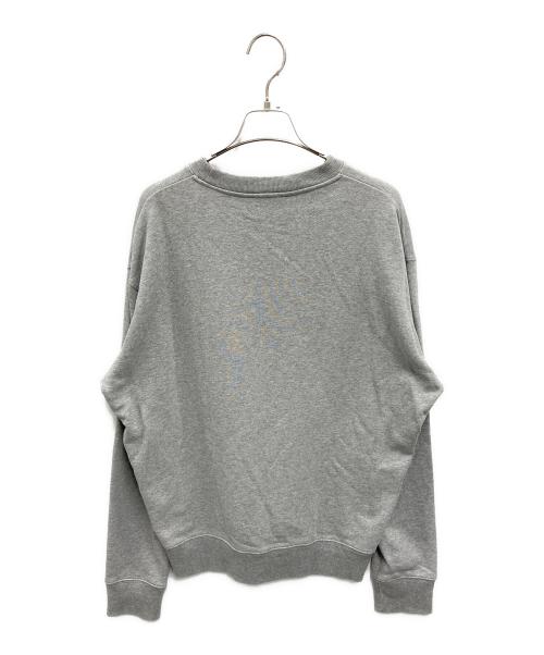 maison kitsune（メゾンキツネ）MAISON KITSUNE (メゾンキツネ) DOUBLE FACE FOX PATCH SWEATSHIRT グレー サイズ:Mの古着・服飾アイテム