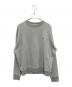 MAISON KITSUNE（メゾンキツネ）の古着「DOUBLE FACE FOX PATCH SWEATSHIRT」｜グレー