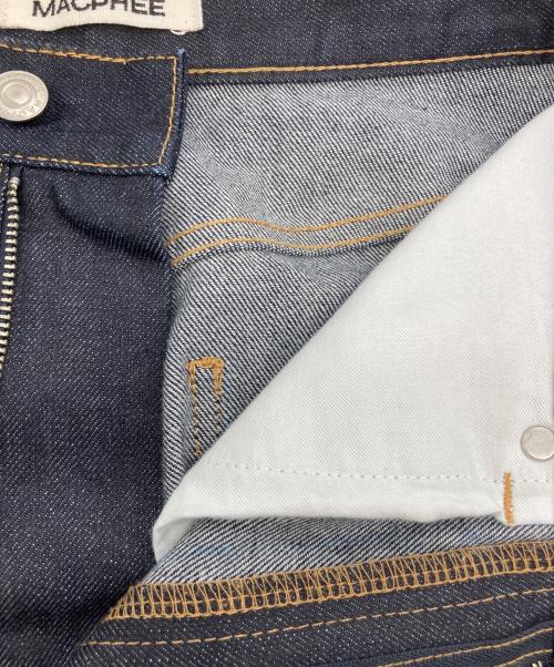 MACPHEE（マカフィー）MACPHEE (マカフィー) コットンデニム ストレートパンツ インディゴ サイズ:34の古着・服飾アイテム