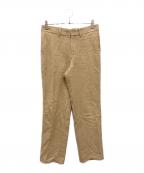 AURALEEオーラリー）の古着「LINEN COTTON DOUBLE FACE PANTS」｜ベージュ
