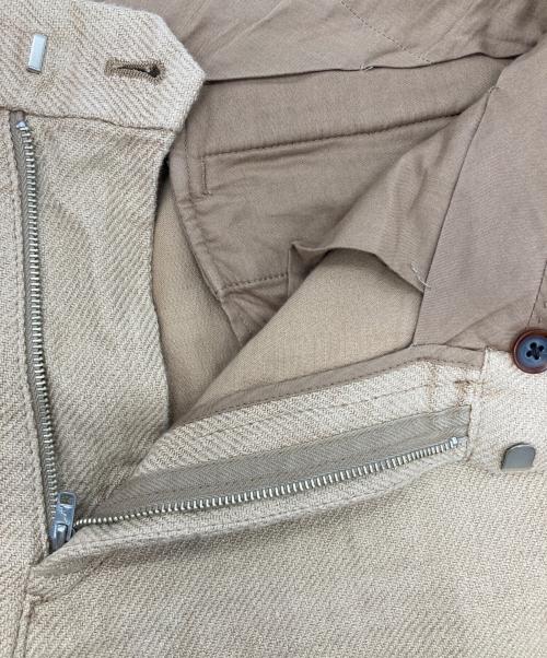 AURALEE（オーラリー）AURALEE (オーラリー) LINEN COTTON DOUBLE FACE PANTS ベージュ サイズ:4の古着・服飾アイテム