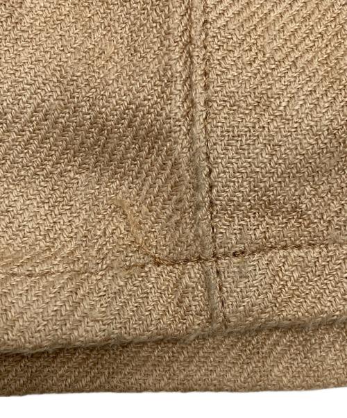 AURALEE（オーラリー）AURALEE (オーラリー) LINEN COTTON DOUBLE FACE PANTS ベージュ サイズ:4の古着・服飾アイテム