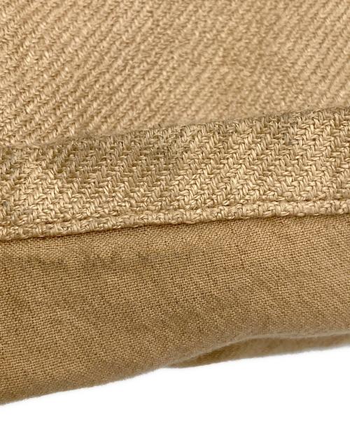 AURALEE（オーラリー）AURALEE (オーラリー) LINEN COTTON DOUBLE FACE PANTS ベージュ サイズ:4の古着・服飾アイテム