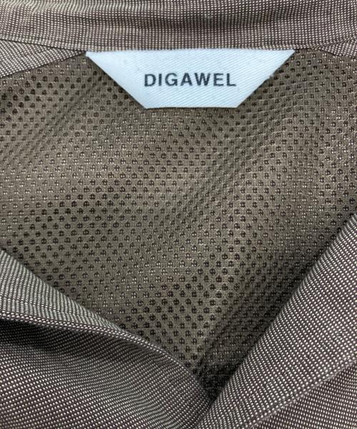 digawel（ディガウェル）DIGAWEL (ディガウェル) ドローコードシャツジャケット ブラウン サイズ:2の古着・服飾アイテム