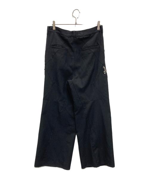 jieda（ジエダ）Jieda (ジエダ) 「DRAPING OVER SLACKS」ドレーピングワイドスラックス ブラック サイズ:SIZE2の古着・服飾アイテム