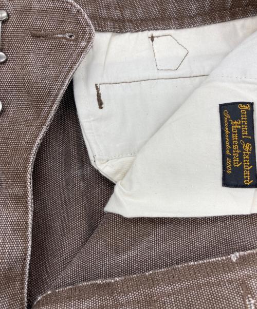 J.S HOMESTEAD（ジャーナルスタンダード ホームステッド）J.S HOMESTEAD (ジャーナルスタンダード ホームステッド) DUCK CHINCH BACK ブラウン サイズ:Mの古着・服飾アイテム