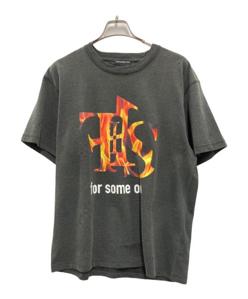 FORSOMEONE（フォーサムワン）FORSOMEONE (フォーサムワン) FLAME TEE SS ブラック サイズ:48の古着・服飾アイテム