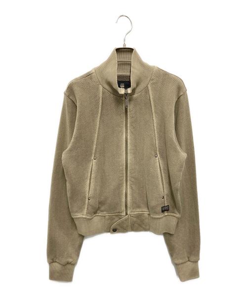 G-STAR RAW（ジースターロゥ）G-STAR RAW (ジースターロゥ) Overdyed Slim Track Sweater Jacket グリーン サイズ:Sの古着・服飾アイテム